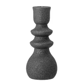Fekete Emie gyertyatartó kőagyagból 19 cm