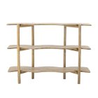 Bloomingville Rivoli natúr mangófa tárolóbútor – FSC® 100%, modern lakkozott dizájn, vas részletekkel, 110×80×30 cm