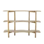 Bloomingville Rivoli natúr mangófa tárolóbútor – FSC® 100%, modern lakkozott dizájn, vas részletekkel, 110×80×30 cm
