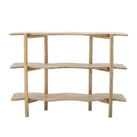 Bloomingville Rivoli natúr mangófa tárolóbútor – FSC® 100%, modern lakkozott dizájn, vas részletekkel, 110×80×30 cm