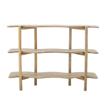 Bloomingville Rivoli natúr mangófa tárolóbútor – FSC® 100%, modern lakkozott dizájn, vas részletekkel, 110×80×30 cm