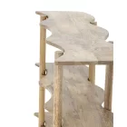 Bloomingville Rivoli natúr mangófa tárolóbútor – FSC® 100%, modern lakkozott dizájn, vas részletekkel, 110×80×30 cm