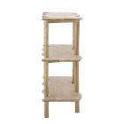 Bloomingville Rivoli natúr mangófa tárolóbútor – FSC® 100%, modern lakkozott dizájn, vas részletekkel, 110×80×30 cm