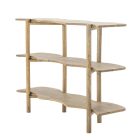 Bloomingville Rivoli natúr mangófa tárolóbútor – FSC® 100%, modern lakkozott dizájn, vas részletekkel, 110×80×30 cm
