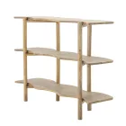Bloomingville Rivoli natúr mangófa tárolóbútor – FSC® 100%, modern lakkozott dizájn, vas részletekkel, 110×80×30 cm
