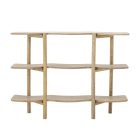 Bloomingville Rivoli natúr mangófa tárolóbútor – FSC® 100%, modern lakkozott dizájn, vas részletekkel, 110×80×30 cm