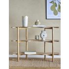 Bloomingville Rivoli natúr mangófa tárolóbútor – FSC® 100%, modern lakkozott dizájn, vas részletekkel, 110×80×30 cm