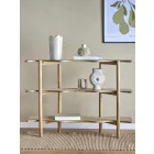 Bloomingville Rivoli natúr mangófa tárolóbútor – FSC® 100%, modern lakkozott dizájn, vas részletekkel, 110×80×30 cm