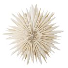 Bloomingville Elijas fehér LED-es világító papírcsillag, 50 cm, skandináv karácsonyi ablakdekoráció 