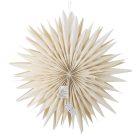 Bloomingville Elijas fehér LED-es világító papírcsillag, 50 cm, skandináv karácsonyi ablakdekoráció 